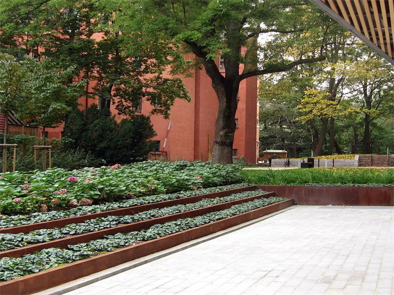 Rustic style garden bed edging For Garden Art